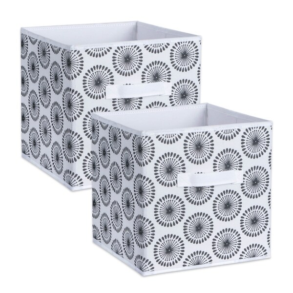 DII Nonwoven Polyester Cube Starburst (Set of 2)