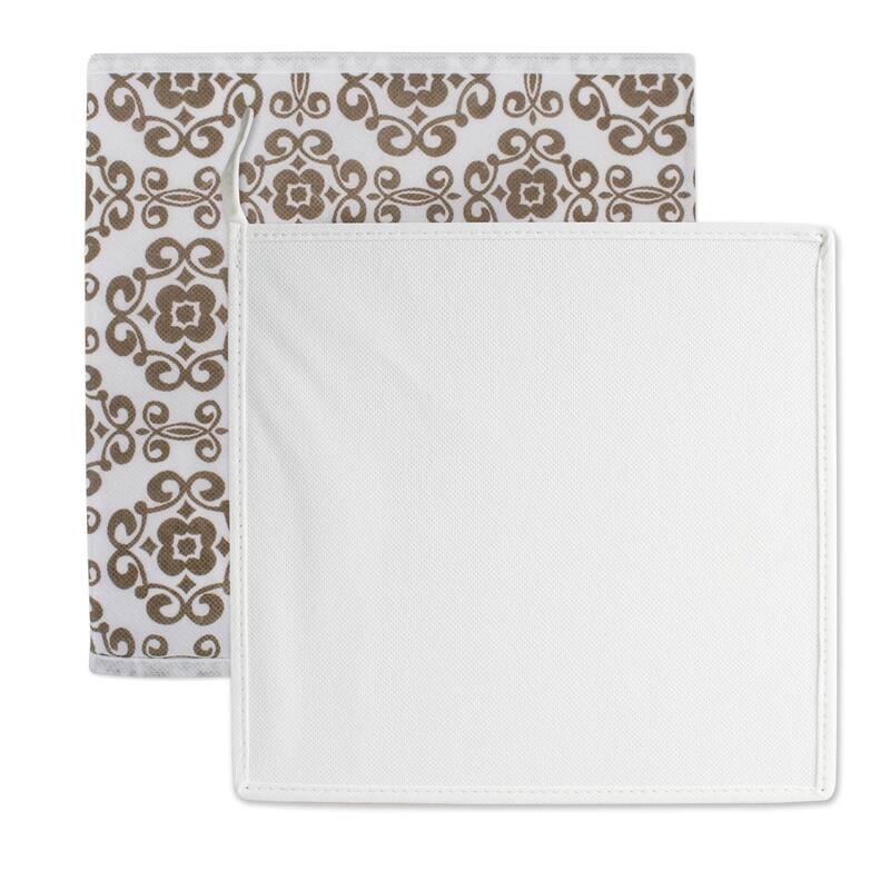 DII Nonwoven Polyester Cube Scroll (Set of 2)