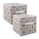 preview thumbnail 1 of 21, DII Nonwoven Polyester Cube Scroll (Set of 2) Small - Scroll Brown