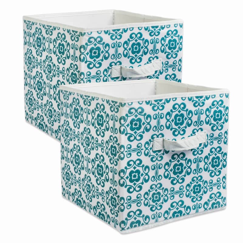 DII Nonwoven Polyester Cube Scroll (Set of 2)