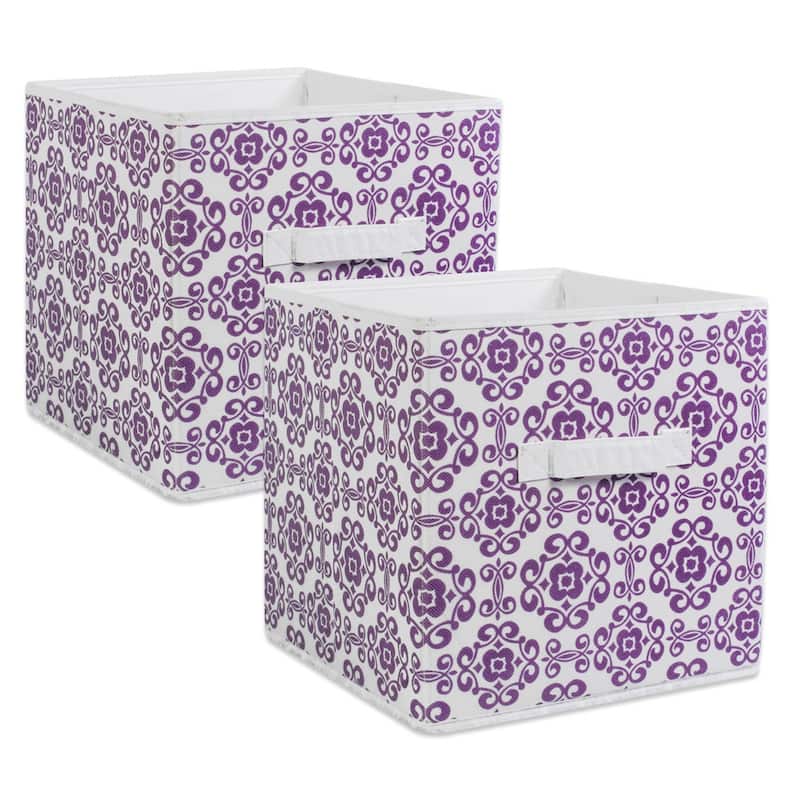DII Nonwoven Polyester Cube Scroll (Set of 2)