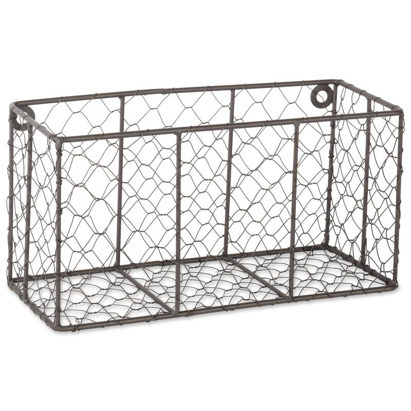 DII Wall Mount Chicken Wire Basket(Set of 2) Small