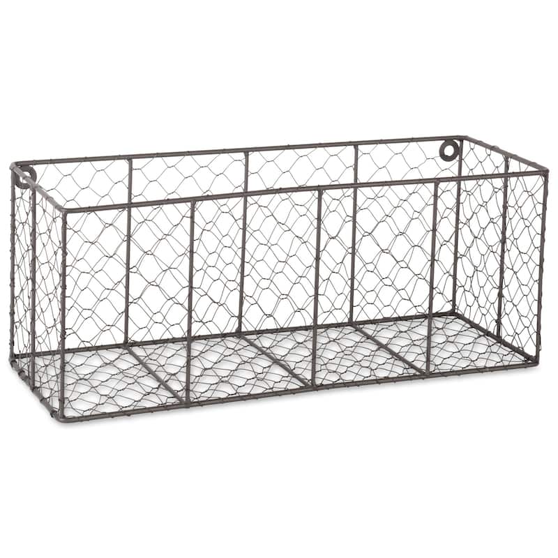 DII Wall Mount Chicken Wire Basket(Set of 2) Small