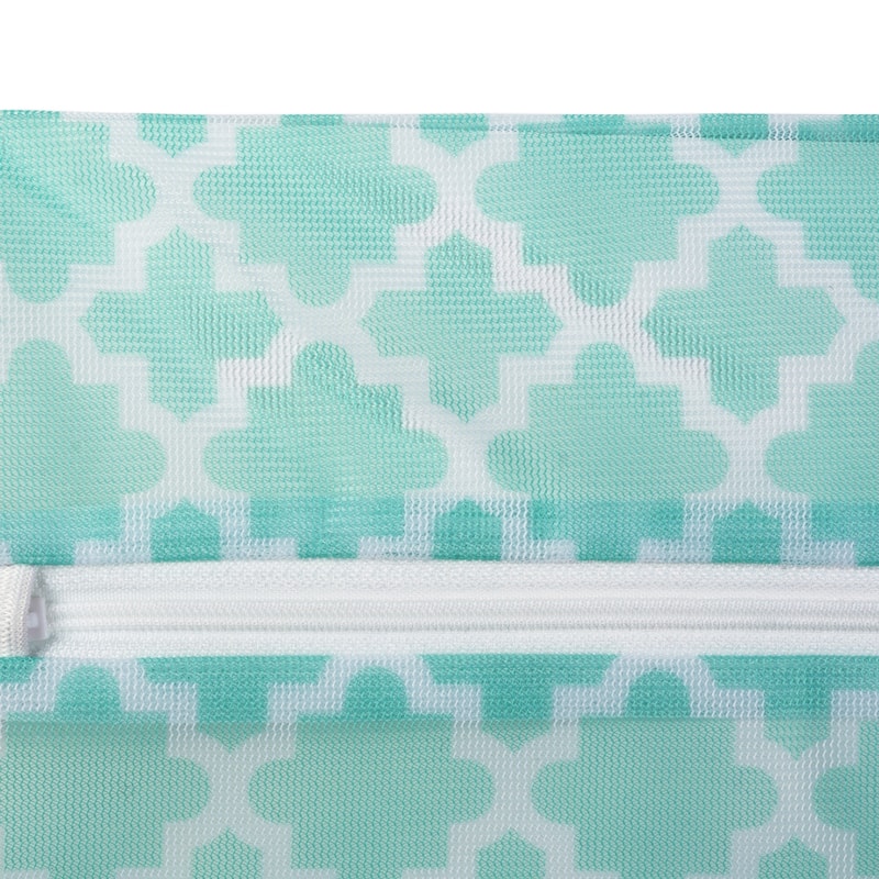 DII Aqua Lattice Set D Mesh Laundry Bag (Set of 6)
