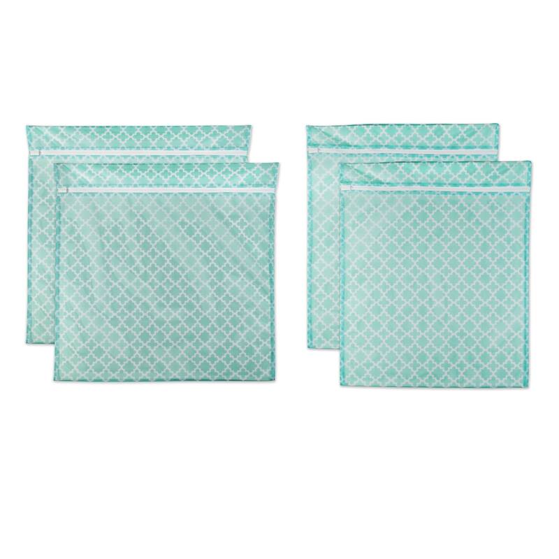 DII Aqua Lattice Set D Mesh Laundry Bag (Set of 6)