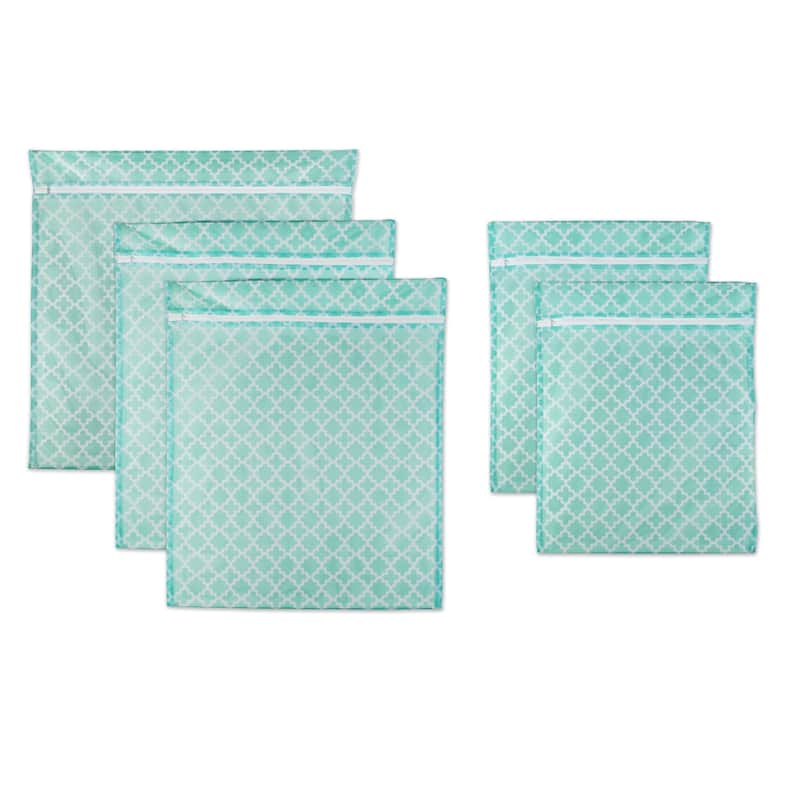 DII Aqua Lattice Set D Mesh Laundry Bag (Set of 6) - Set G