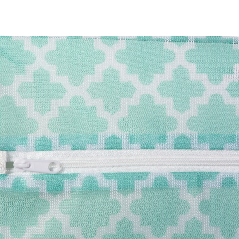 DII Aqua Lattice Set D Mesh Laundry Bag (Set of 6)
