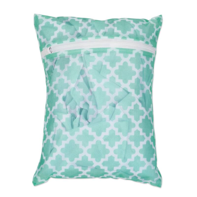 DII Aqua Lattice Set D Mesh Laundry Bag (Set of 6)