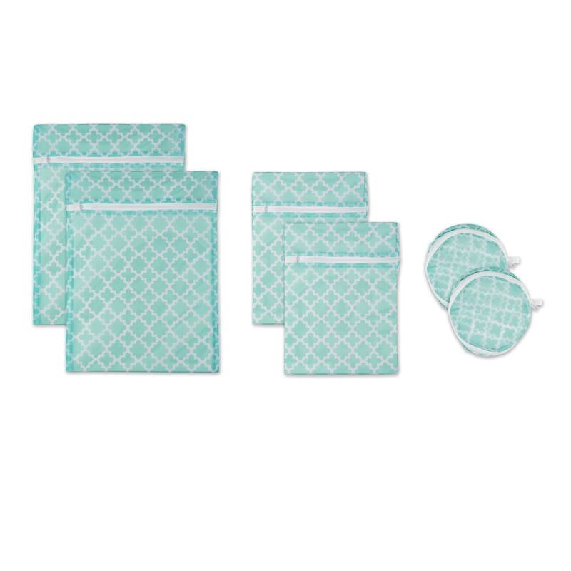 DII Aqua Lattice Set D Mesh Laundry Bag (Set of 6) - Set F