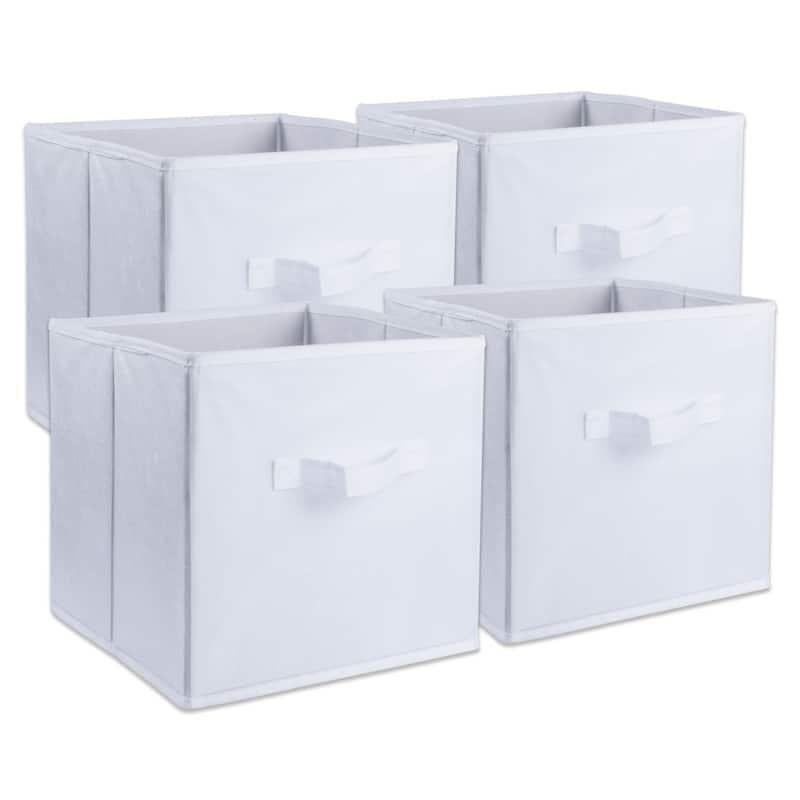 Porch & Den Ridgepath Nonwoven Polypropylene Storage Cube Set - Small (4) - White