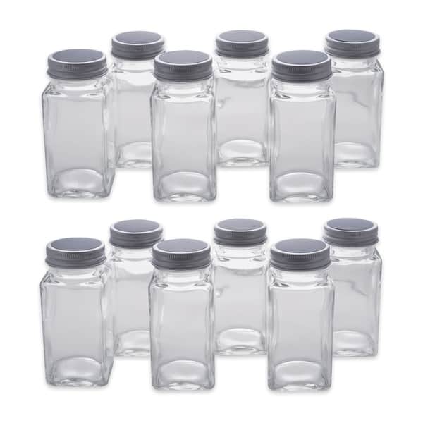 Talented Kitchen 14 Pcs Large 6 oz Glass Spice Jars with Labels