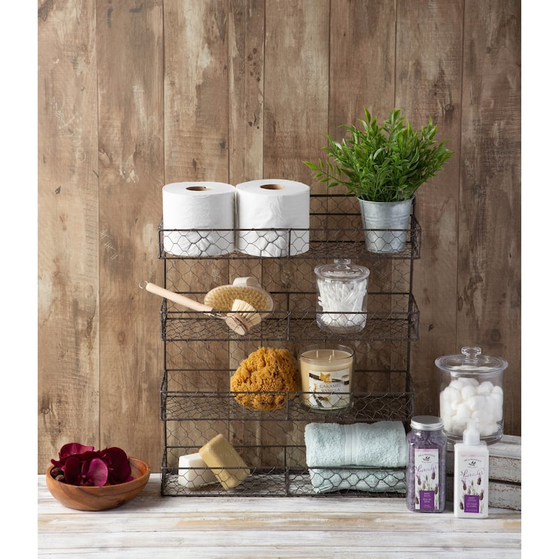 DII 4 Tier Chicken Wire Spice Rack