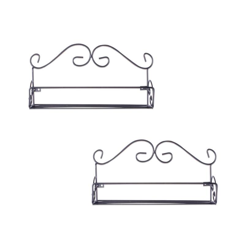DII 4 Tier Chicken Wire Spice Rack - 1 Tier - Set of 2 - Rustic