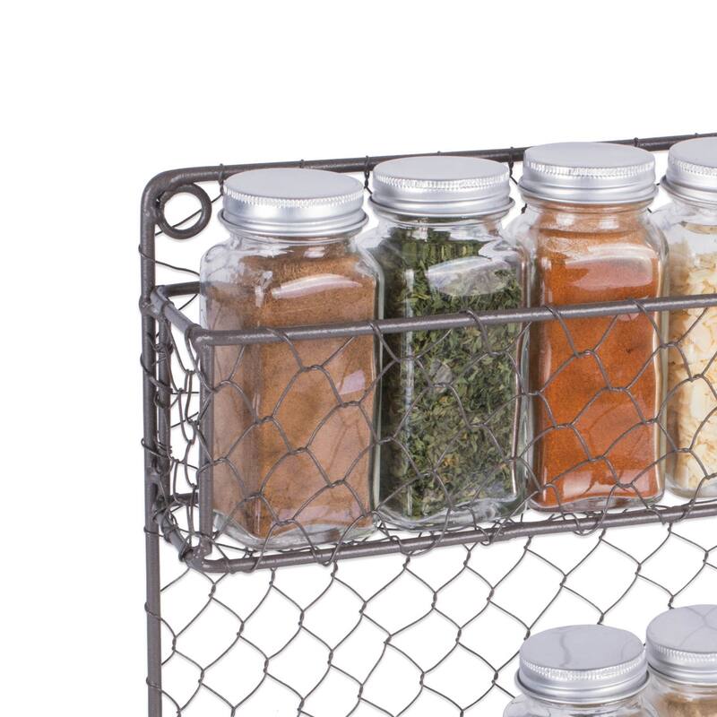 DII 4 Tier Chicken Wire Spice Rack
