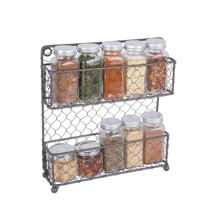 DII 4 Tier Chicken Wire Spice Rack