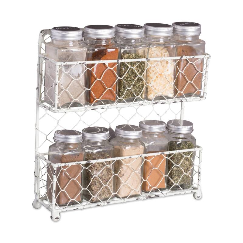 DII 4 Tier Chicken Wire Spice Rack