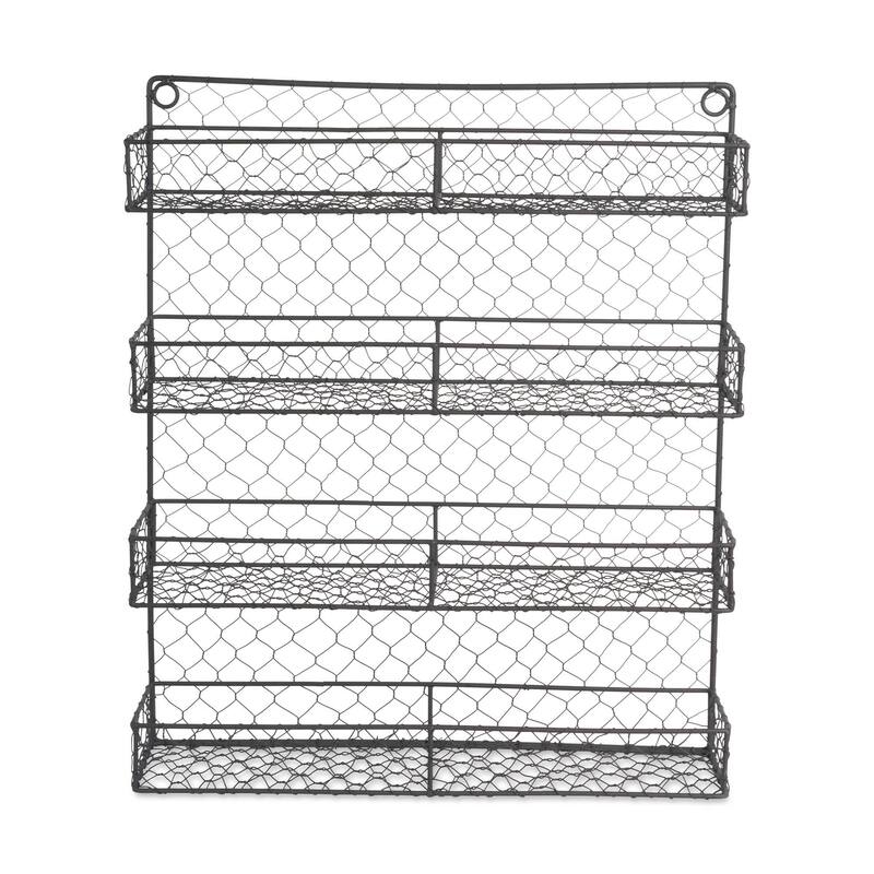 DII 4 Tier Chicken Wire Spice Rack