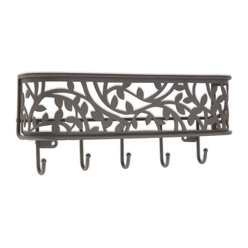 DII Wall Mount Mail & Key Organizer Black - Gray - Medium