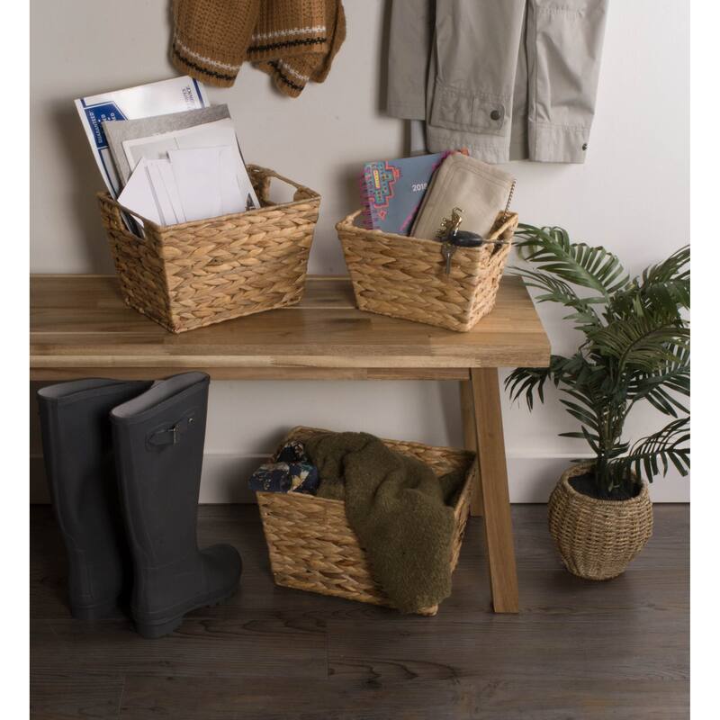 Porch & Den Ridgeview Water Hyacinth Basket (Set of 5)