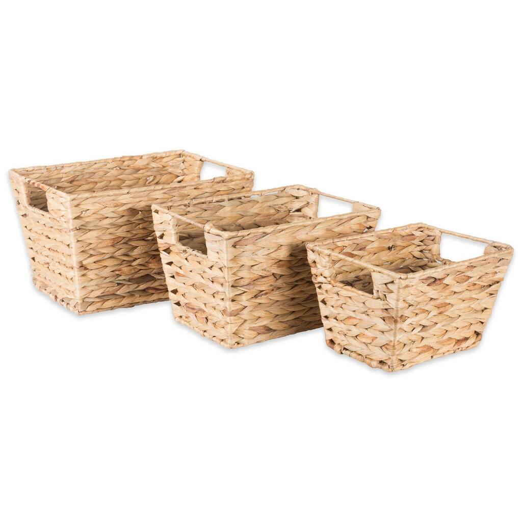Porch & Den Ridgeview Water Hyacinth Basket (Set of 5)