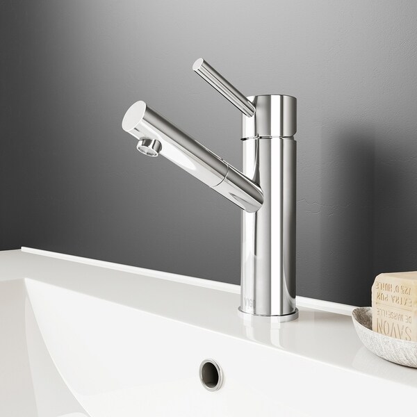 VIGO Noma Chrome Single Hole Bathroom Faucet