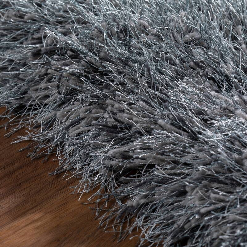Addison Aurora Deeply Complex Modern Steel Shag Area Rug