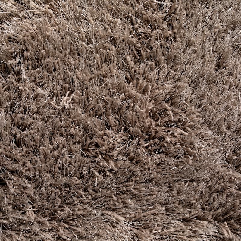 Addison Aurora Deeply Complex Modern Taupe Shag Area Rug