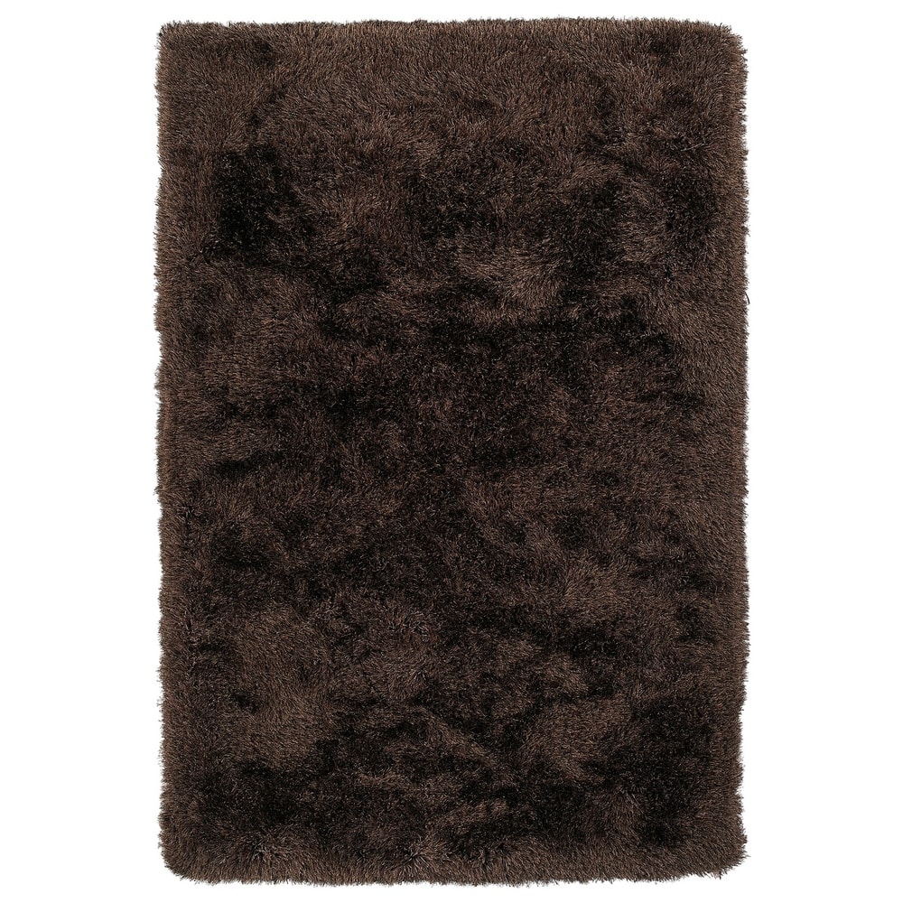 Addison Aurora Deeply Complex Modern Brown Shag Area Rug