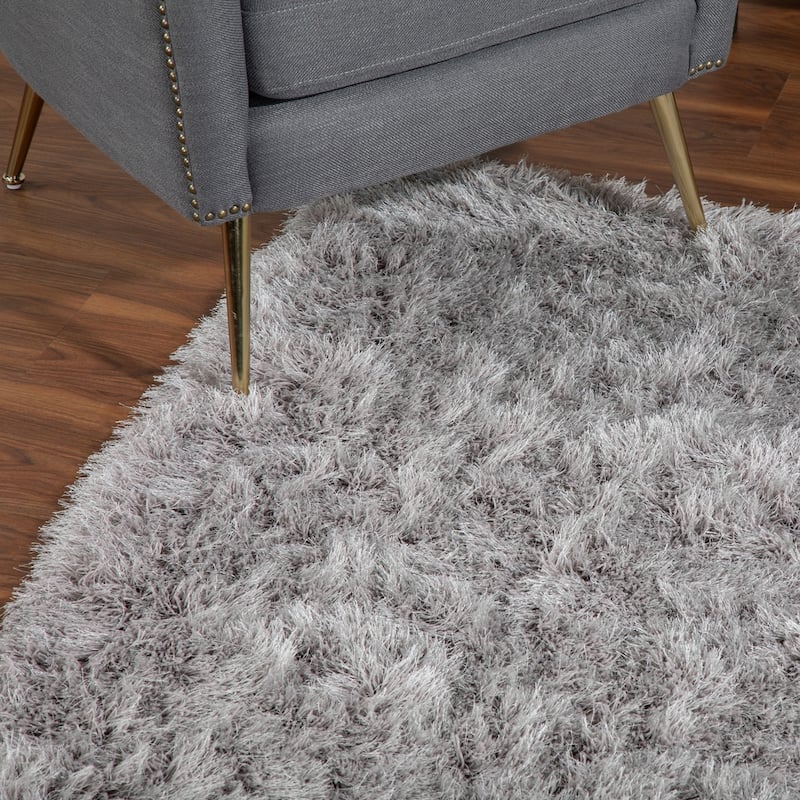Addison Aurora Deeply Complex Modern Grey Shag Area Rug