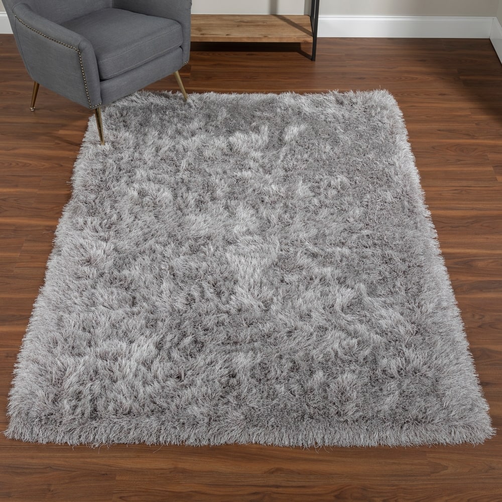 Addison Aurora Deeply Complex Modern Grey Shag Area Rug
