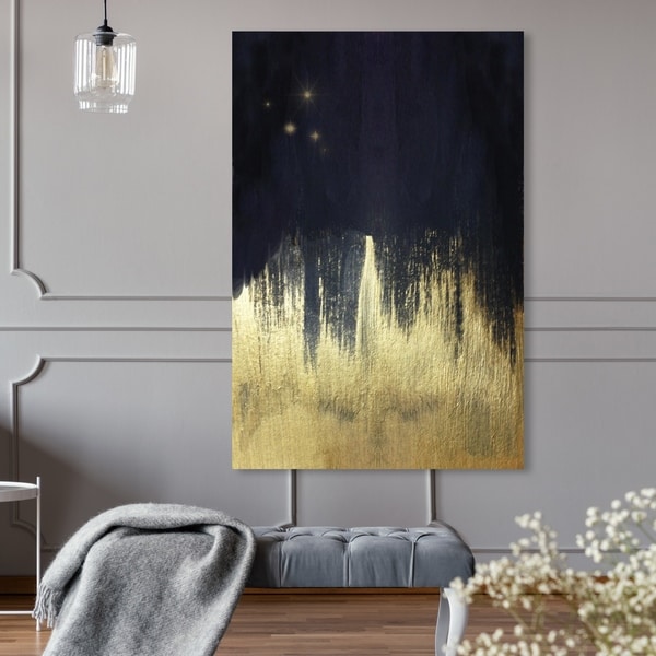 Oliver Gal 'Starry Night' Abstract Wall Art Canvas Print - Black