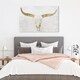 preview thumbnail 1 of 9, Oliver Gal 'Evening Desert Skull Sand' Animals Wall Art Canvas Print - Gold, White 36 x 24