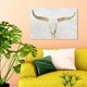 preview thumbnail 7 of 9, Oliver Gal 'Evening Desert Skull Sand' Animals Wall Art Canvas Print - Gold, White 30 x 20
