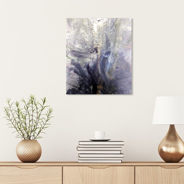 Oliver Gal 'Dreaming Abstract Silver' Abstract Wall Art Canvas Print ...