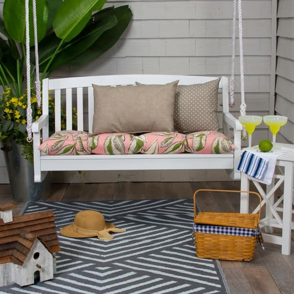 Shop Havenside Home Glasgow Tropical Leaves Reversible Tufted
