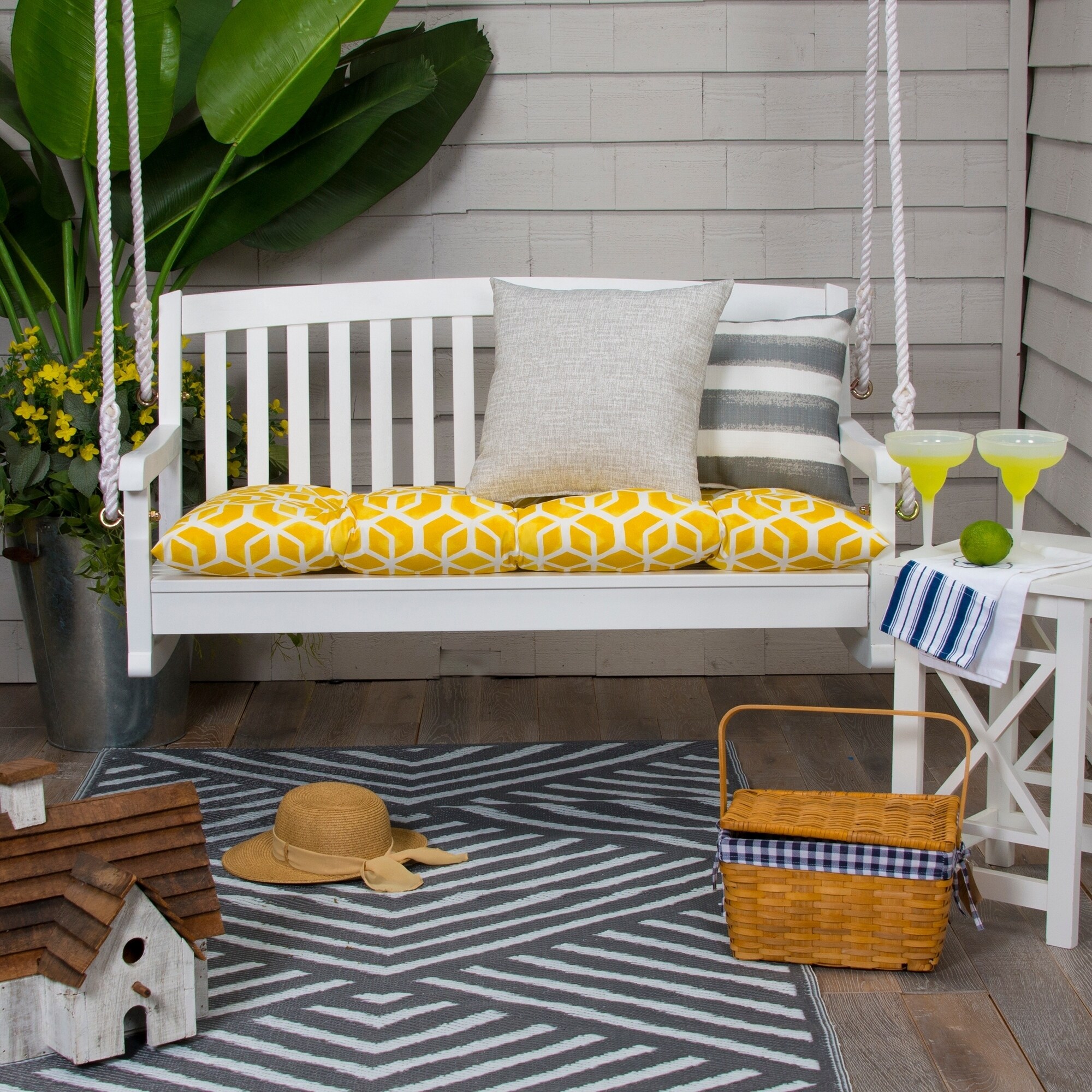 outdoor pillows with ties