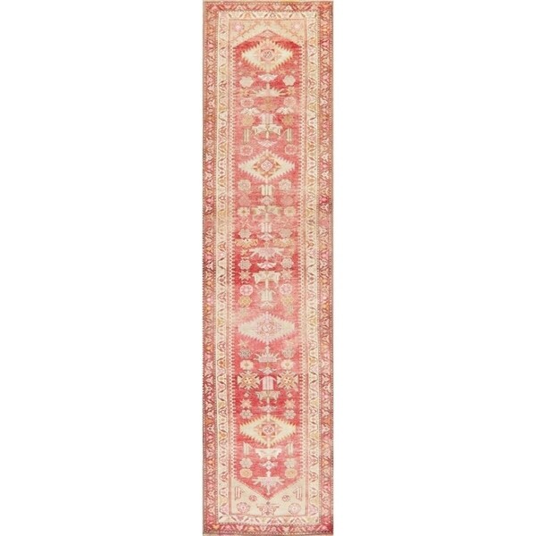Vegetable Dye Oushak Oriental Hand Knotted Wool Turkish Rug - 11'5" x 2'10" Runner