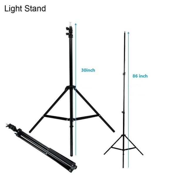 Photography Softbox Lighting Kit Carrying Bag 24X24 Professional Photo Studio Soft Box Lights with 86 Light Stand and 65W LED Lamp