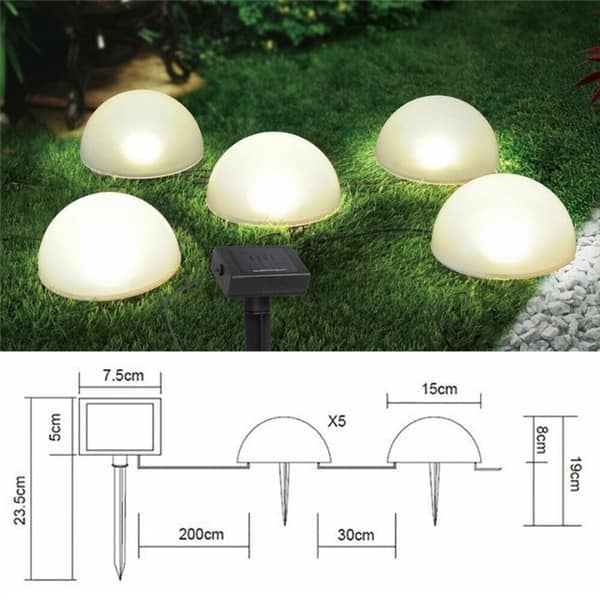 Shop 1pc Solar Power Plug Ground Light Outdoor Waterproof