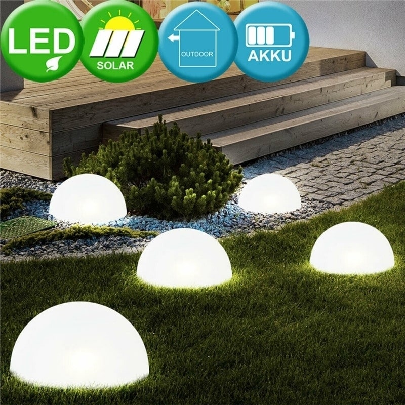 2pcs Solar Power LED Light Bulb Lawn Garden Light Landscape Lamp Garden Light 