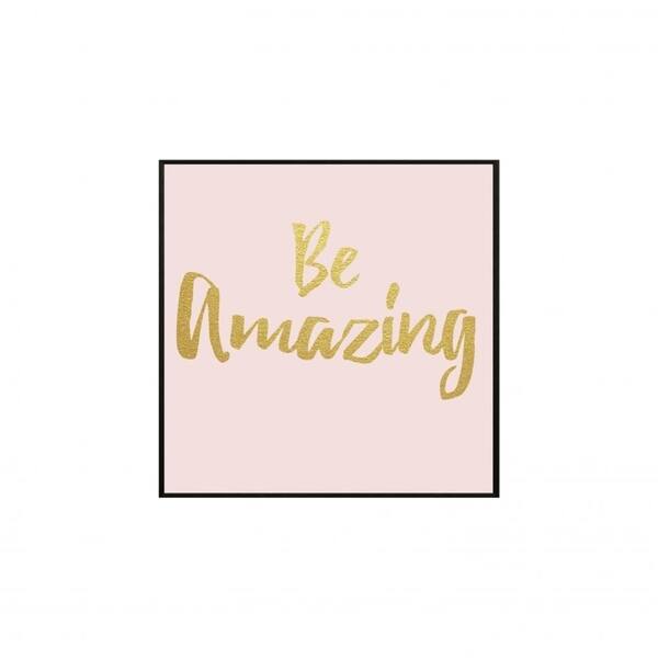 Shop Star Home Decor Be Amazing By Angel 12x12 Word Art Canvas
