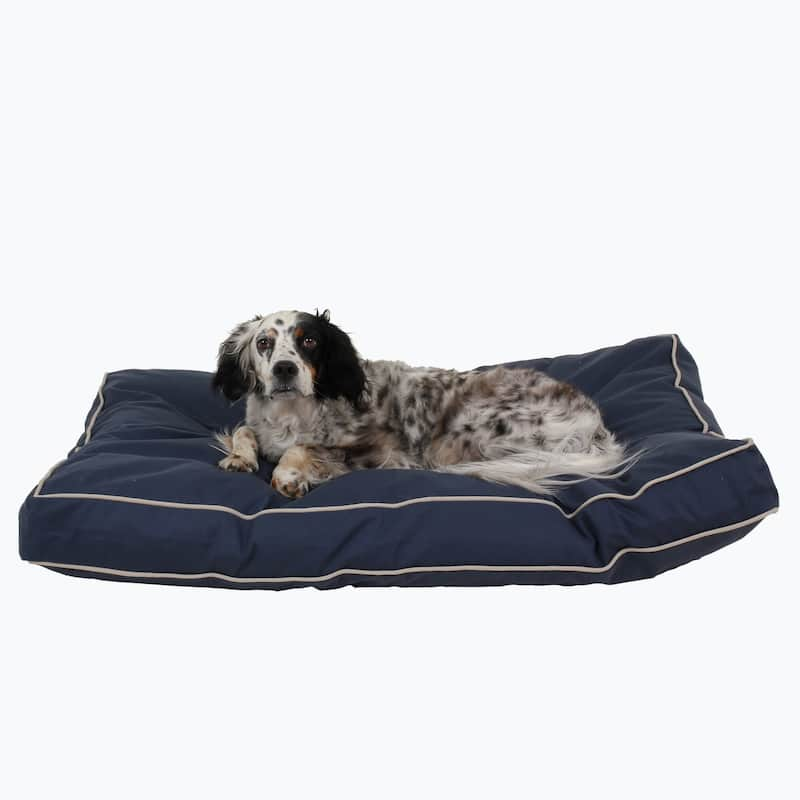 Carolina Pet Classic Rectangle Jamison Orthopedic Napper - Medium (42"x30"x4") - Blue