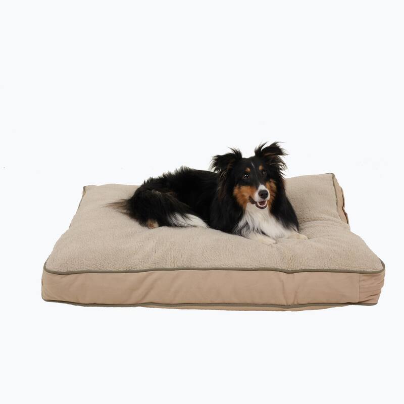 Carolina Pet Four Season Jamison Orthopedic Napper - Small (36"x27"x4") - Khaki