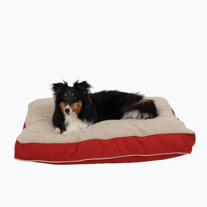 Carolina Pet Four Season Jamison Orthopedic Napper - Small (36"x27"x4") - Barn Red