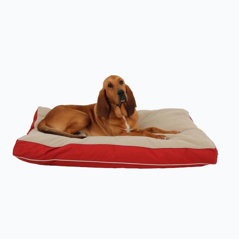 Carolina Pet Four Season Jamison Orthopedic Napper - Large (48"x36"x4") - Barn Red