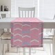 preview thumbnail 13 of 28, Two Color Lined Chevrons Table Runner 16 x 72 - Cotton Blend - Pink & Teal