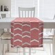 preview thumbnail 15 of 28, Two Color Lined Chevrons Table Runner 16 x 72 - Cotton Blend - Red & Gray