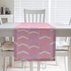 preview thumbnail 11 of 28, Two Color Lined Chevrons Table Runner 16 x 72 - Cotton Blend - Pink & Purple