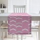 preview thumbnail 29 of 28, Two Color Lined Chevrons Table Runner 16 x 72 - Cotton Blend - Pink & Gray