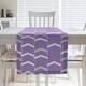 preview thumbnail 27 of 28, Two Color Lined Chevrons Table Runner 16 x 72 - Cotton Blend - Purple & Gray